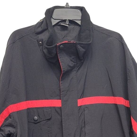 Mens XXL Long Sleeve Full Zip & Button Multi Pocket Drawstring Waist Lined Coat - Picture 2 of 4